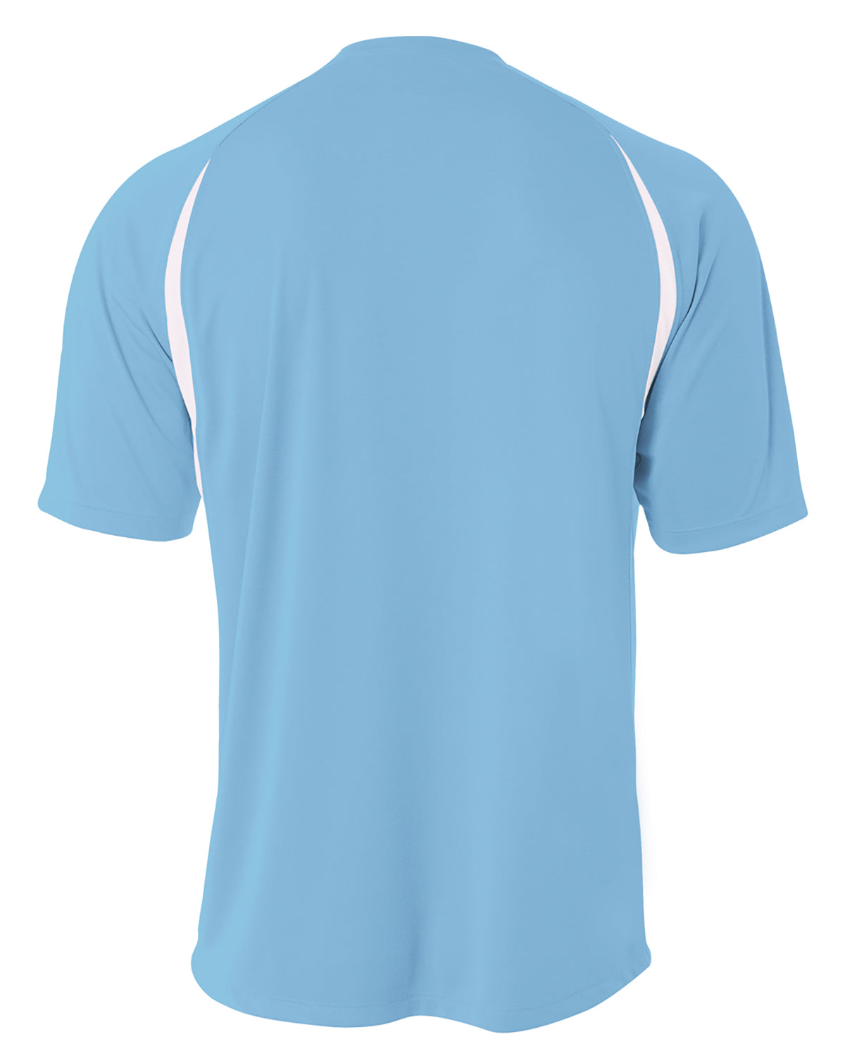 Men's Cooling Performance Color Blocked T-Shirt - Light Blue / White