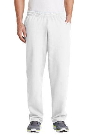 Unisex Core Fleece Sweatpant with Pockets - White