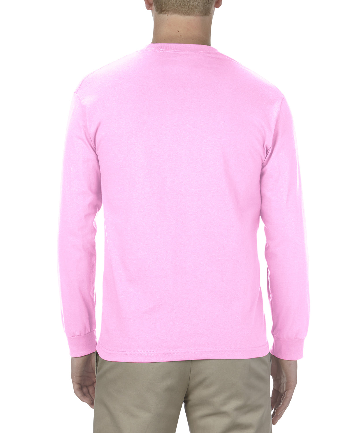 Unisex Heavyweight Cotton Long-Sleeve T-shirt - Pink