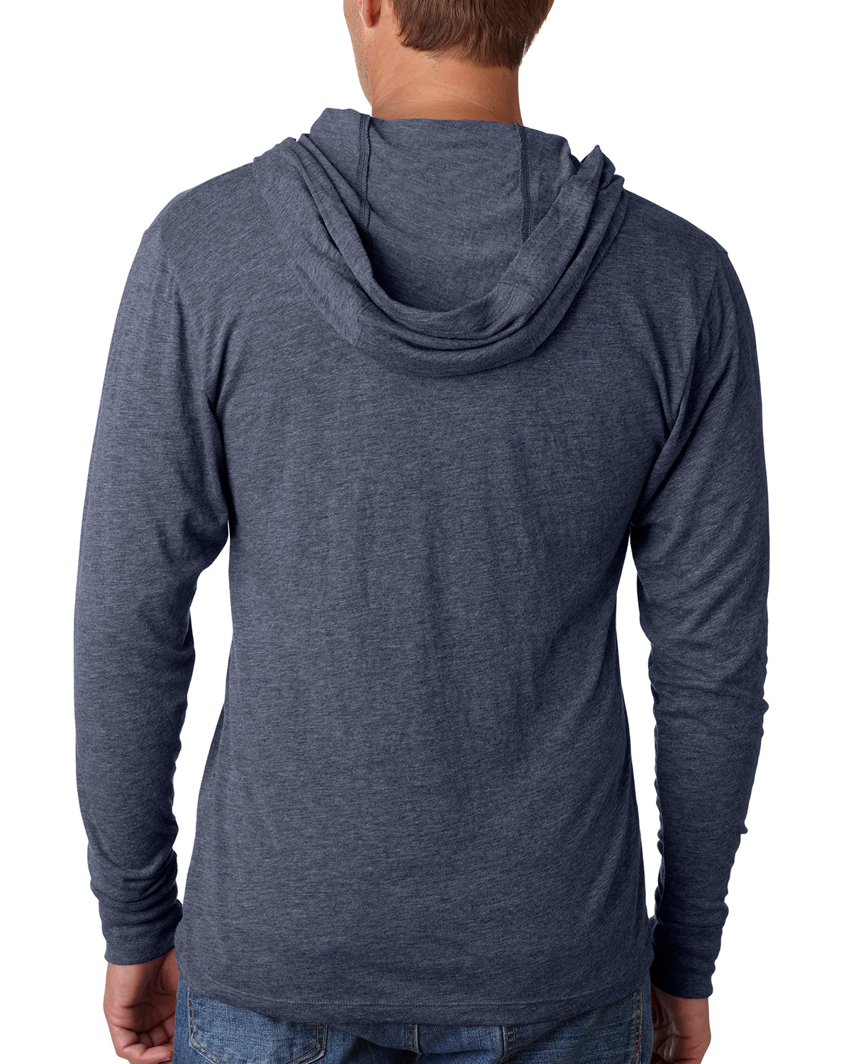 Unisex Triblend Long-Sleeve Hoodie - Indigo