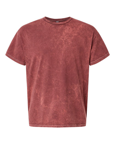 Unisex Mineral Wash T-Shirt - Crimson