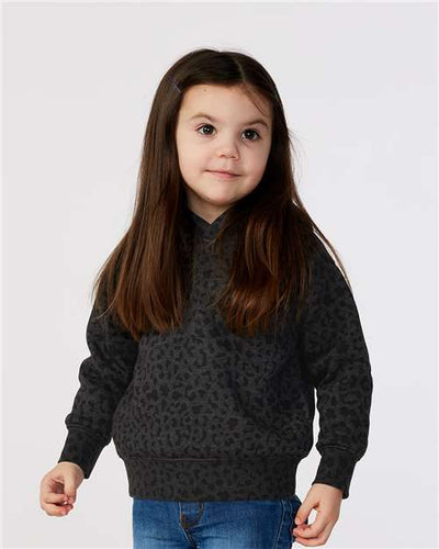 Rabbit Skins 3326 Black Leopard — on model front