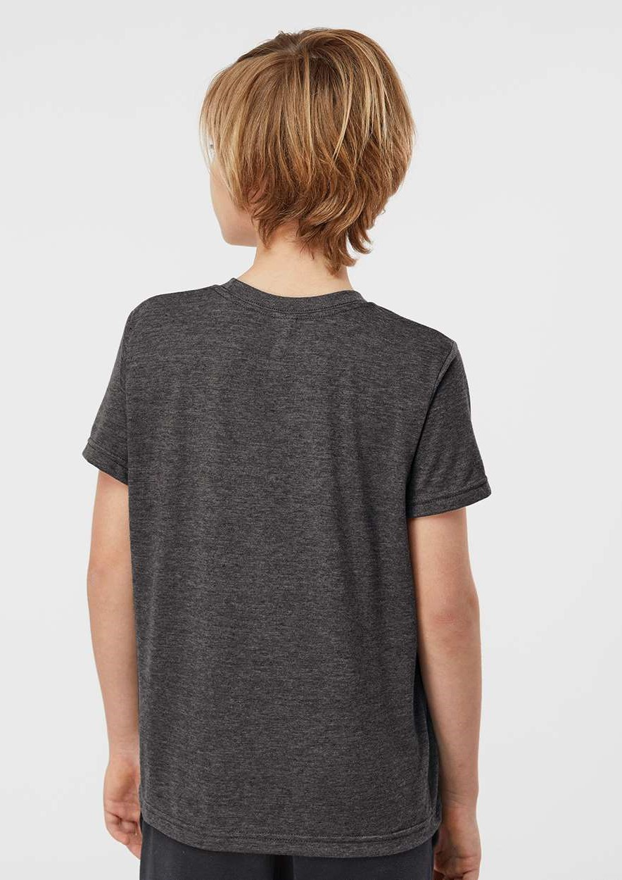 Youth Poly-Rich Tee - Heather Graphite