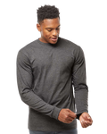 Unisex Heavyweight Long Sleeve Tee - Heather Charcoal