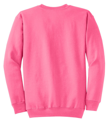 Unisex Core Fleece Crewneck Sweatshirt - Neon Pink
