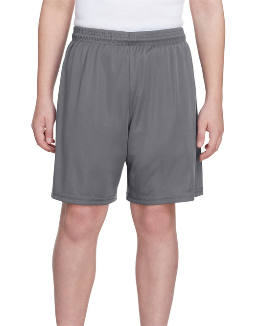 Youth Cooling Performance Polyester Short - Graphite