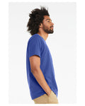 Unisex Heather CVC T-Shirt - Solid True Royal Blend
