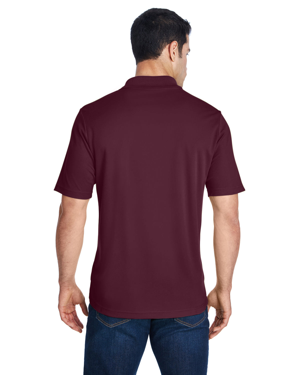 Men's Origin Performance Piqué Polo - Burgundy