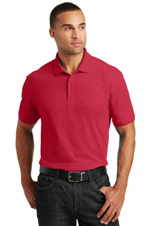 Unisex Core Classic Pique Polo - Rich Red
