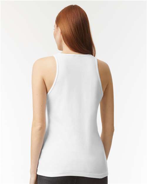 American Apparel 101CVC White — on model back