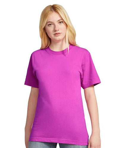 American Apparel 2001 Super Pink — on model front