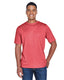Team 365 TT11H - Men's Sonic Heather Performance T-Shirt - Sport Red Heather