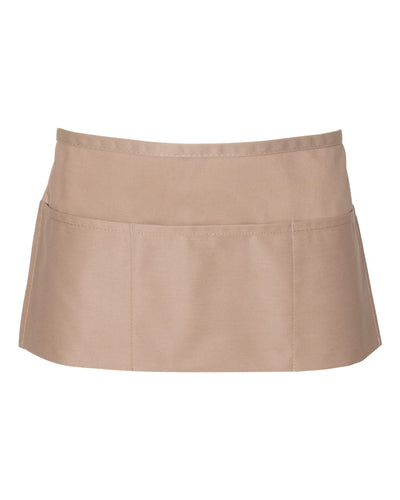 W3 Poly/Cotton Twill Waist Apron - Light Tan