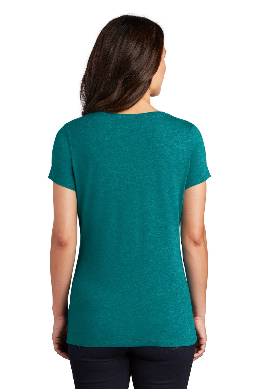 Women's Perfect Tri V-Neck Tee - Heather Teal