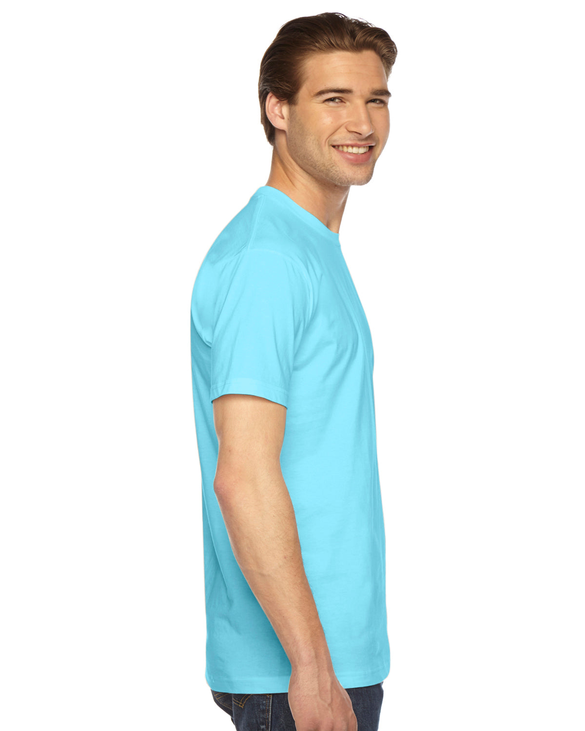Unisex Fine Jersey Short-Sleeve T-Shirt - Aqua