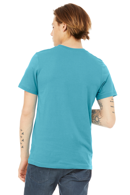 Unisex Heather CVC T-Shirt - Heather Aqua