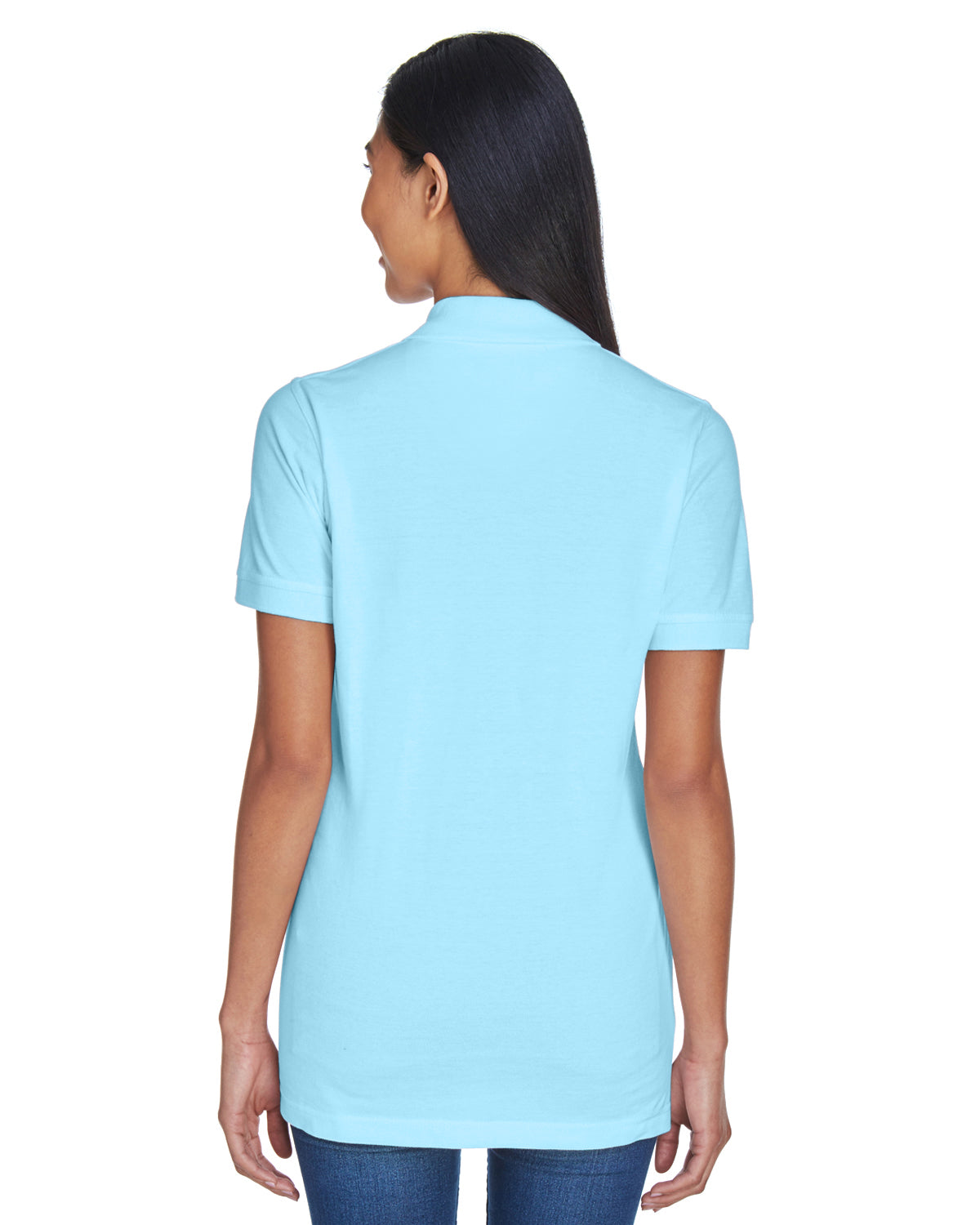 Women's Classic Piqué Polo - Baby Blue