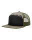 Richardson 168 - Seven-Panel Trucker Cap - Black / Camo / Loden