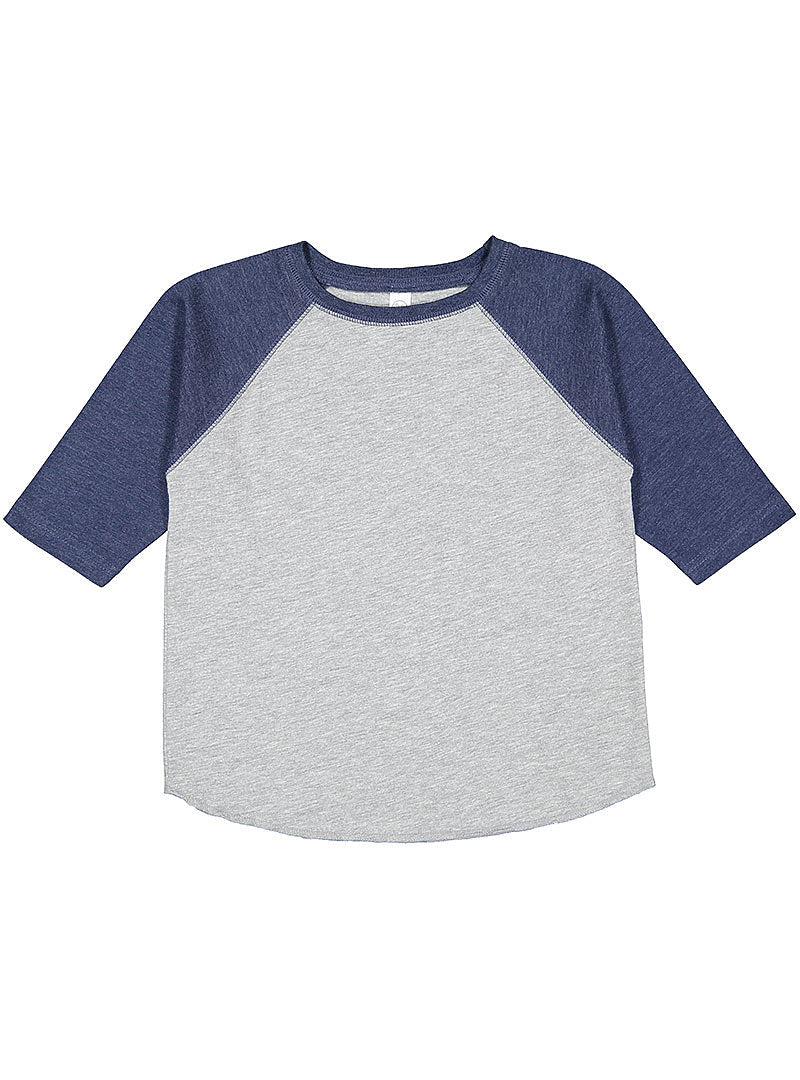 Toddler Baseball T-Shirt - VN Heather/VN True Navy