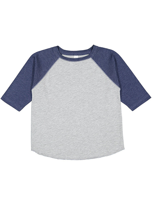 Toddler Baseball T-Shirt - VN Heather/VN True Navy