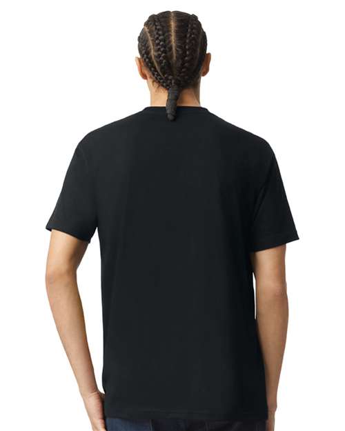 American Apparel 2001CVC Black — on model back