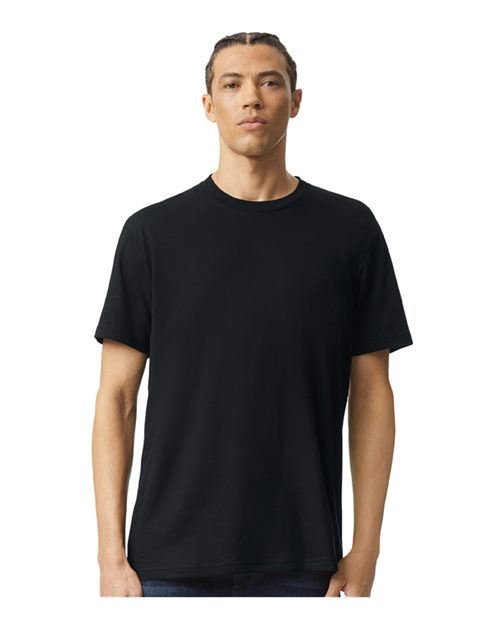 American Apparel 2001CVC Black — on model front