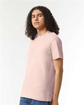 American Apparel 2001CVC Heather Blush — on model side