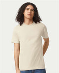 American Apparel 2001CVC Heather Bone — on model front