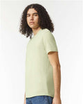 American Apparel 2001CVC Heather Cucumber — on model side