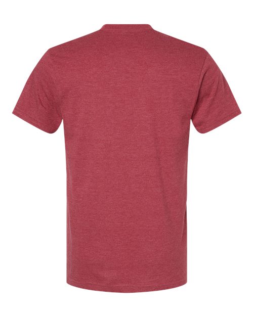 American Apparel 2001CVC Heather Cardinal — back