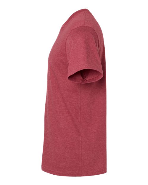 American Apparel 2001CVC Heather Cardinal — direct side