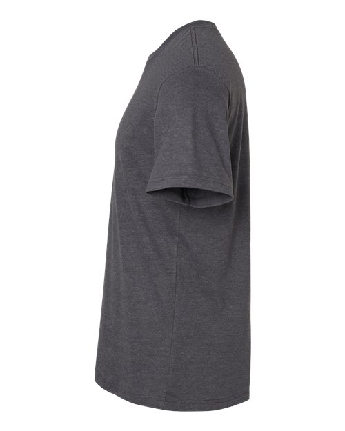 American Apparel 2001CVC Heather Charcoal — direct side