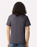 American Apparel 2001CVC Heather Charcoal — on model back