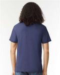 American Apparel 2001CVC Heather Indigo — on model back