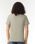 American Apparel 2001CVC Heather Khaki — on model back