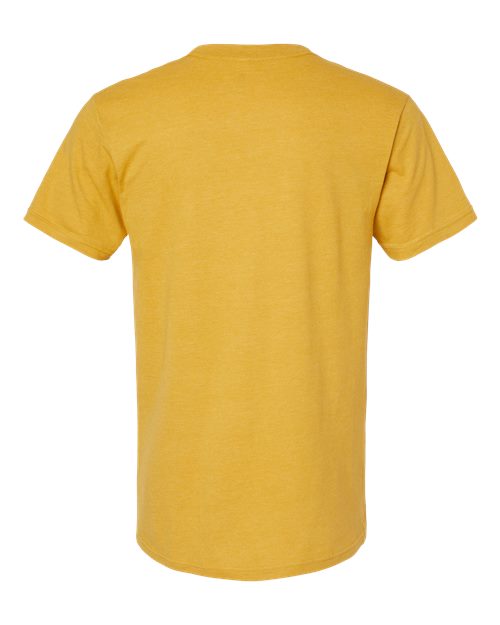 American Apparel 2001CVC Heather Mustard — back