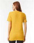 American Apparel 2001CVC Heather Mustard — on model back