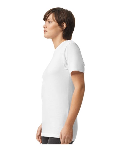 American Apparel 2001CVC White — on model side