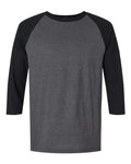 American Apparel 2003CVC Heather Charcoal/ Black — front