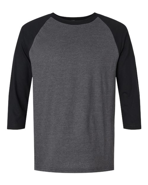 American Apparel 2003CVC Heather Charcoal/ Black — front
