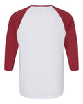 American Apparel 2003CVC White/ Heather Cardinal — back