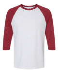 American Apparel 2003CVC White/ Heather Cardinal — front