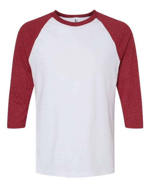 American Apparel 2003CVC White/ Heather Cardinal — front