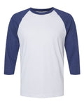 American Apparel 2003CVC White/ Heather Indigo — front