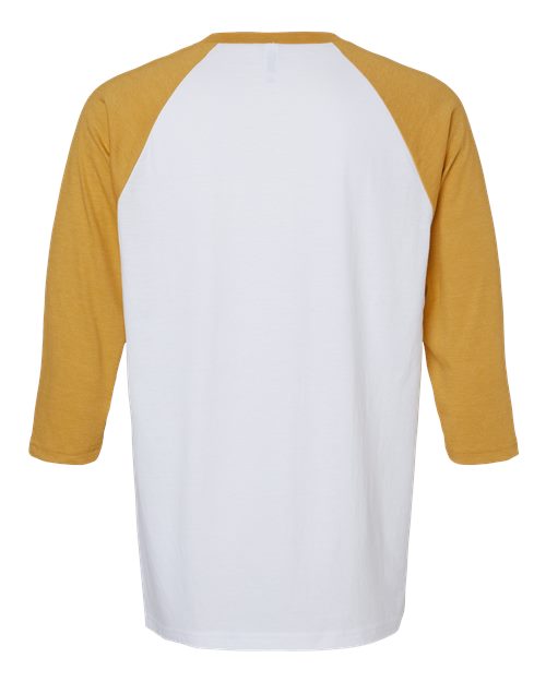 American Apparel 2003CVC White/ Heather Mustard — back