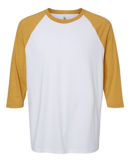 American Apparel 2003CVC White/ Heather Mustard — front