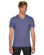 Anvil 6752 - Unisex Triblend V-Neck T-Shirt - Heather Blue