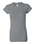 Women's Sheer Mini Rib Short-Sleeve T-Shirt - Granite