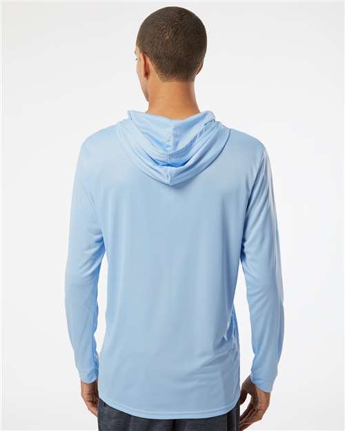 Paragon 220 Blue Mist — on model back