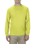 Unisex Heavyweight Cotton Long-Sleeve T-shirt - Safety Green